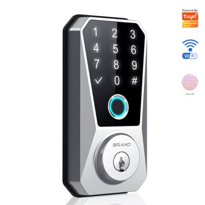 China Mejore la seguridad de su hogar con huellas dactilares y almacenamiento de tarjetas de memoria Smart WiFi Door Lock en venta