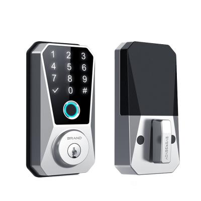 China Steel Door Wifi Hotel Smart Door Lock with Fingerprint Recognition and Key Control for sale