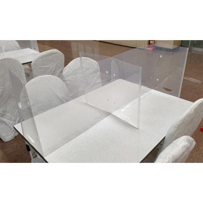 China Eco-friendly Foldable Transparent Desktop Anti Droplet Shield PET Isolation Board Shield for sale