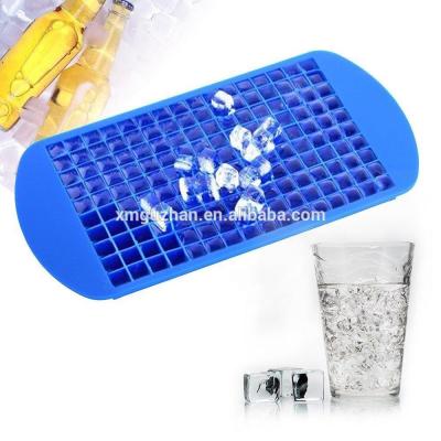 China Viable BPA Free Small Squares Silicone Ice Cubes Mini Custom Crushed Ice Maker Ice Mold for sale