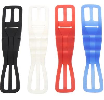 China Custom Elastic Silicone Band Bicycle Handlebar Holder Mobile Phone Bike Mounts Silicone Bike Phone Holder for sale