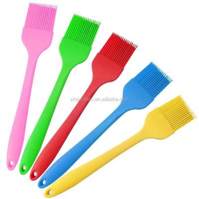 China Sustainable Food Grade Heat Resistance Silicone Basting Pastry Oil Brush for sale