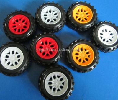 China Waterproof Wholesale Rubber Plastic Toy Car Wheels for sale