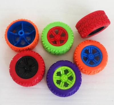 China New Arrivel Various Size Eco - Friendly Toy Car Rubber Plastic Wheel for sale