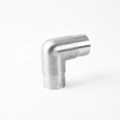 China Modern Stainless Steel 304 316 90 Degree Elbow Railing Fittings Fencing Accessory For Balustrade Stair Balcony for sale