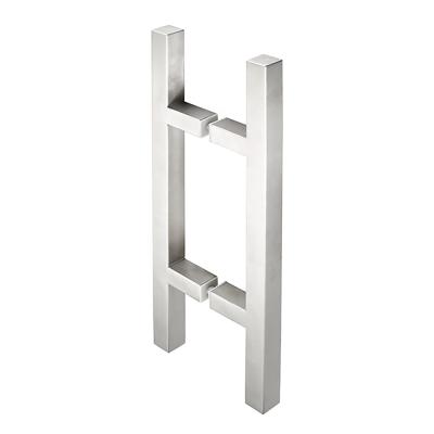 China Hot Sale Modern Style 304 Stainless Steel Ladders Pull Handle For Glass Partition Door Shower Enclosure Bathroom Door for sale