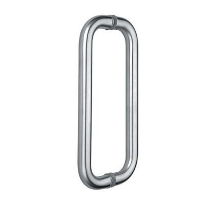 China Modern 304 Series Stainless Steel Tubular Back to Back Handle for Glass Partition Door Shower Door Pull Handle Shower Enclosure for sale