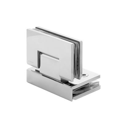 China Hot Sale 304 Modern ROUTE Stainless Steel Bathroom Glass To 90 Degree Glass Door Hinge for sale