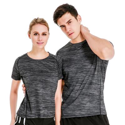 China Sidiou Group Sweat-Wicking Breathable Quick Dry Workout T-shirt Short Sleeve Men Sports T-Shirts Slim Fit Tops Running Women Gym T-shirt for sale