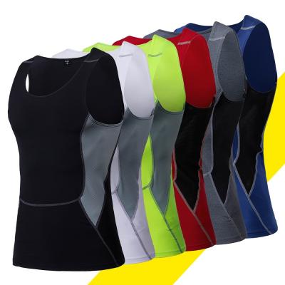 China Sidiou Group Running Fitness Vest Men's Breathable Workout Sports Clothes Jogging Sleeveless Gym Vest for sale