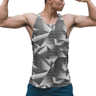 China Sidiou Group Muscle Gym Wear Tank Top Men Training Sweatshirt Breathable Bodybuilding Stringer Vest for sale