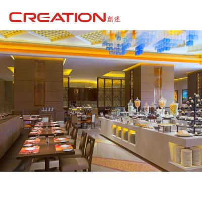 China Modern Hotel Restaurant Furniture Restaurant Chairs Dining Table With Chair for sale