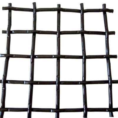 China Plain Weave American 45-65Mn High Carbon Steel Double Crimped Wire Mesh For Vibrating Screen for sale