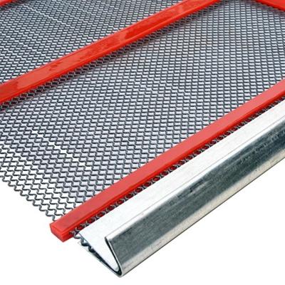 China Plain Weave Superior Wear Resistance Polyurethane Mining Vibrating Screen Mesh Sieve Mesh With Hooks for sale