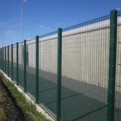 China Easily Assembled Heavy Gauge PVC Coated Welded Wire Mesh Fence For Anti Climb Security 358 Fence for sale