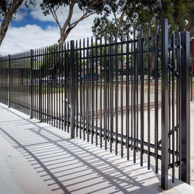 China Corrosion Resistance 2100mm*2400mm Aluminum Ornamental Tubular Garrison Fence for sale