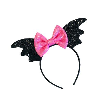 China Party Costume Halloween Vampire Bat Headband Kids Birthday Party Bowtie Headband Costume for sale