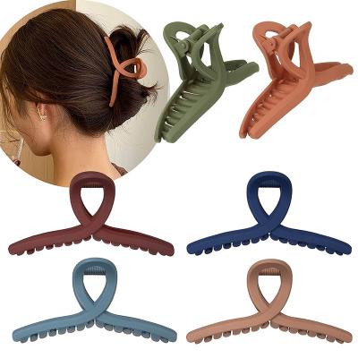 China 4.3 Inch Sling Butterfly Hair Claw Clips Girls Hair Accessory Elegant Women Girls Hair Clips for sale