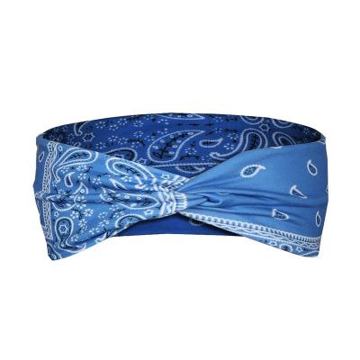 China Non-slip Fashion Non-Slip Stretch Hair Wraps Women Yoga Headband Headband Workout Head Wraps for sale