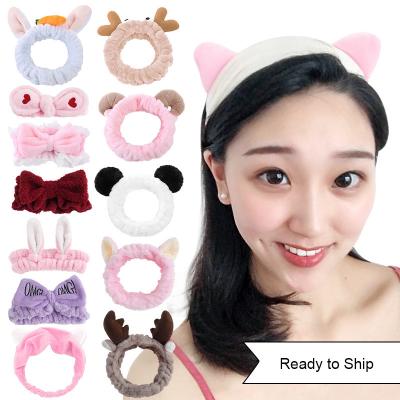 China Cat Ears Headband Spa Facial Sport Girl And Woman Fashion Makeup Spa Hair Wraps for sale