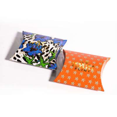 China Recyclable Custom Gift Cardboard Paper Pillow Box for sale