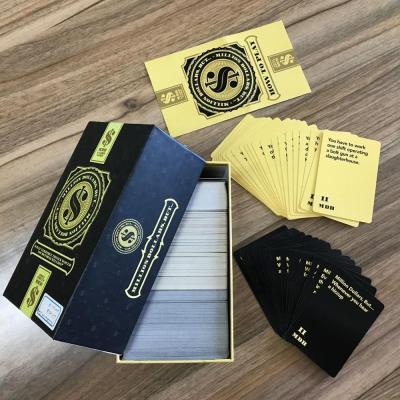 China Custom Card Game Printing Game Paper Card Board Game for sale