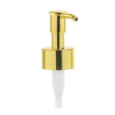 China Non Spill Factory Wholesale PP Press Long Mouth Makeup Remover Oil Pump Golden (UV) Oil Pump for sale