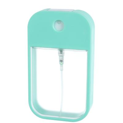 China Non Spill High End Card Pocket Perfume Spray Bottle Plastic Square Hydration Portable Sprayer for sale