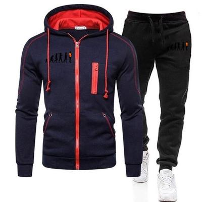 China OEM Casual Two Piece Mens Tracksuits Breathable Sports Jogger Traning Sweatsuit In High Quality for sale