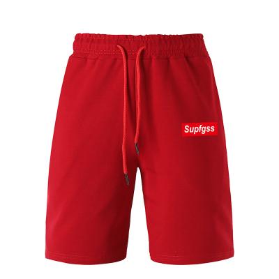 China Anti-Wrinkle Mens Gym Fitness Shorts With Cotton Polyester Material Soft Quick Dry Breathable Sport Short for sale