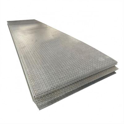 China Boiler Sheet Galvanized Astm 1.5-100mm Q235b Ss400 A36 Checkered Hot Rolled Price Checkered Steel Plate for sale