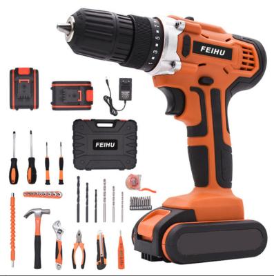 China Repair OEM 21V Multi Function Hammer Drill Driver Set With Cordless Brushless Case 2 Batteries Perform Combo Drill Kit for sale