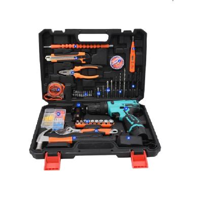 China 78pcs 12V 16.8V Cordless Household Hand Held Screwdriver Kits Tool Kit with Electric Drill for sale