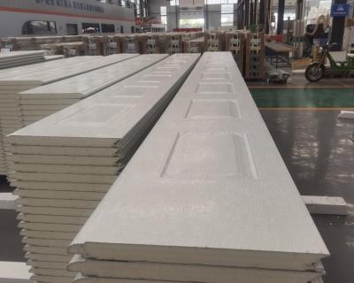 China Modern PU Foam Panels Sales Sectional Garage Door Sandwich PU Foam Panels For Garage Doors for sale