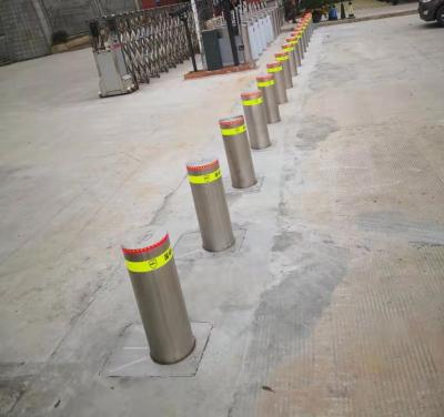 China Workshops Stainless Steel Hydraulic Bollards Automatic Rising Bollards for sale