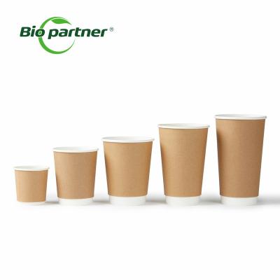 China Disposable Ice Cream Custom Printed Wholesale Disposable Paper Double Wall Coffee Cup for sale