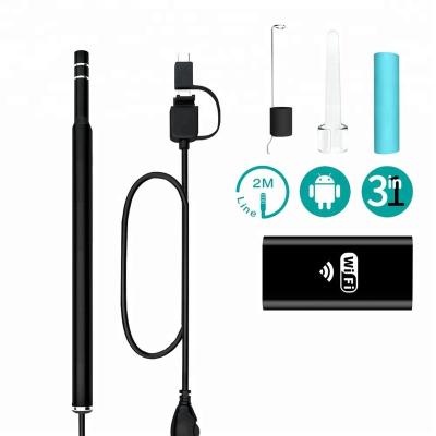 China Waterproof WiFi 5.5mm Ear Endoscope Wireless Medical Security Waterproof/Waterproof Camera for iPhone Android Otoscopes Endoscopy for sale