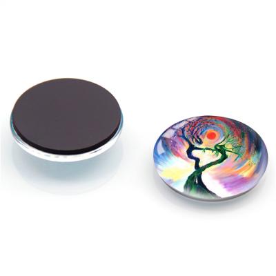 China China Crystal Image Fridge Souvenir Tree Series Tourist Magnet Home Glass Decoration Paste Whiteboard Paste for sale