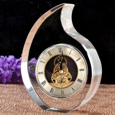 China Europe March EXPO 2022 Clock Glass Clock European Creative Home Decoration Office Living Room Clock for sale