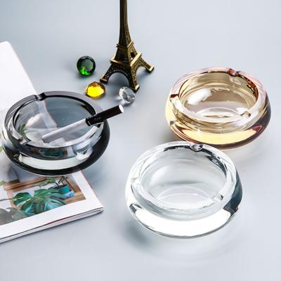 China Europe March EXPO 2022 Luxury Glass Fashionable European Crystal Ashtray for sale