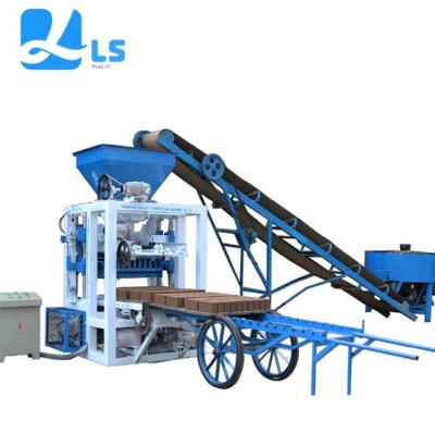 China Qt4-20c Semi Automatic Building Material Stores Semi Automatic Block Make Fly Ash Brick Making Machine - Fast and Flexible for sale