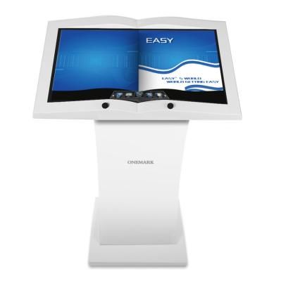 China Metal case+tempered glass panel kiosk wifi lcd interactive touch screen kiosk maker Digital Standee for sale