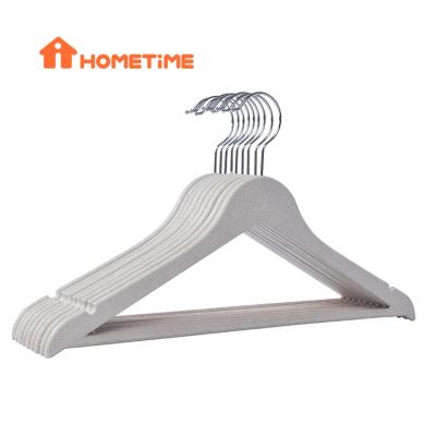 China Eco-Friendly Modern Factory Wholesale Light Weight Recycle Biodegradable Plastic Suit Hangers With Logo for sale