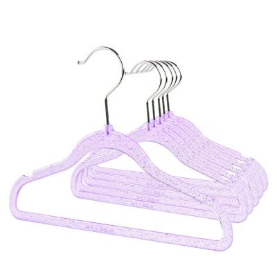 China New Modern Factory Hot Sale Custom Color Non Slip Transparent Cheap Plastic Clothing Hangers for sale