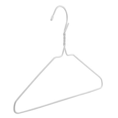 China Save Space Hometime Factory Hot Sale PE Coated Baby Metal Clothes Hangers Laundry Wire Hanger for sale