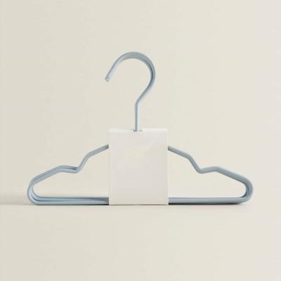 China Save Space Factory Direct Sale Heavy Space Saving Children's Clothes Dress Metal Hanger for sale