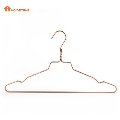 China Aluminum Alloy Minimalist High Quality Golden Elegant Hanger Metal Gold Hanger for sale