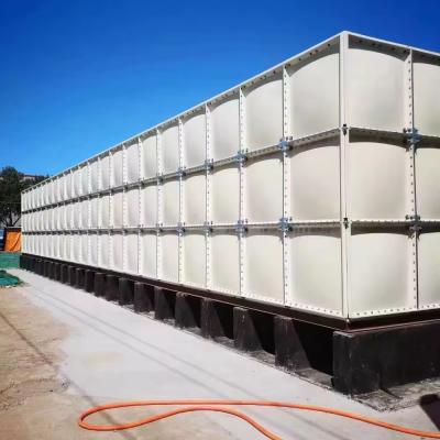 China Cubo GRP FRP Panel de plástico Tanque de tratamiento de agua Grp Tanques seccionales de almacenamiento de agua en venta