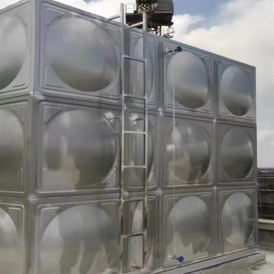 China Sectional Water Tank SS 304 316 Pressed Stainless Steel Silver Fish Farms Cheap Water Tanks for Sale for Farms 100 1.5mm for sale