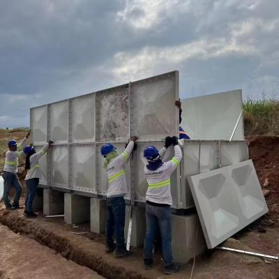 China 200m3 GRP Frp Tanque de agua seccional en Kenia Tanques de agua para extinción de incendios en venta